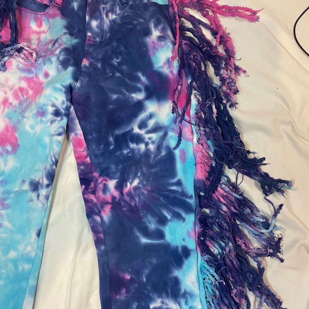 Daisy Multicolor Tie-Dye Pants - Picture 3 of 6